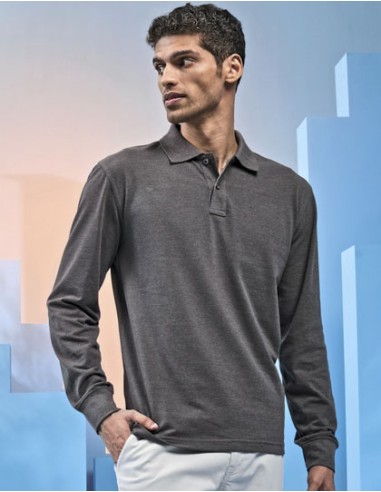 ASQ-AQ030-Mens Classic Fit Long Sleeved Polo